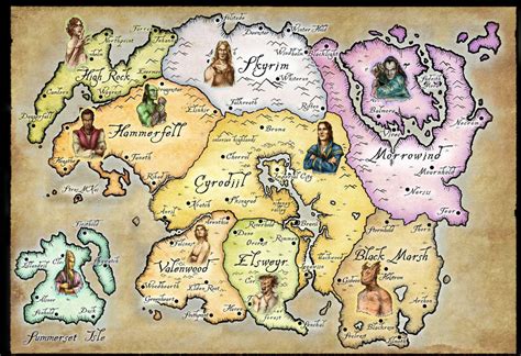 tamriel races|map of tamriel elder scrolls.